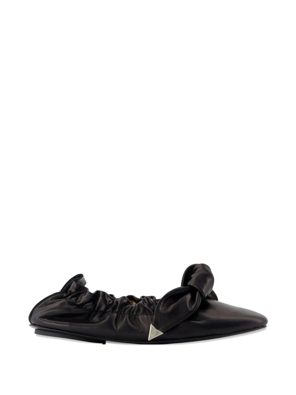 Toga Pulla ruched-detail ballet flats - Nero