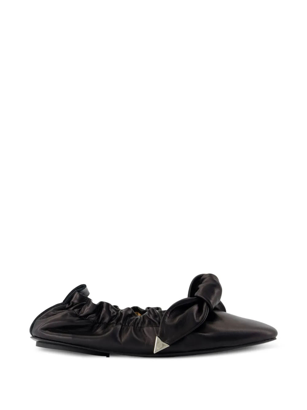 Toga Pulla ruched-detail ballet flats - Nero