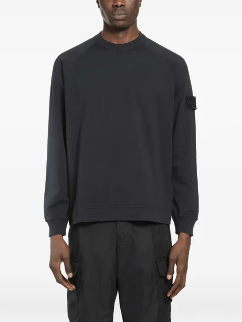 Stone Island 6100064 cotton stretch fleece S.I. Ghost sweatshirt