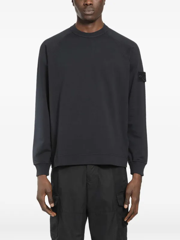 Stone Island 6100064 Cotton Stretch Fleece S.I. Ghost Sweatshirt