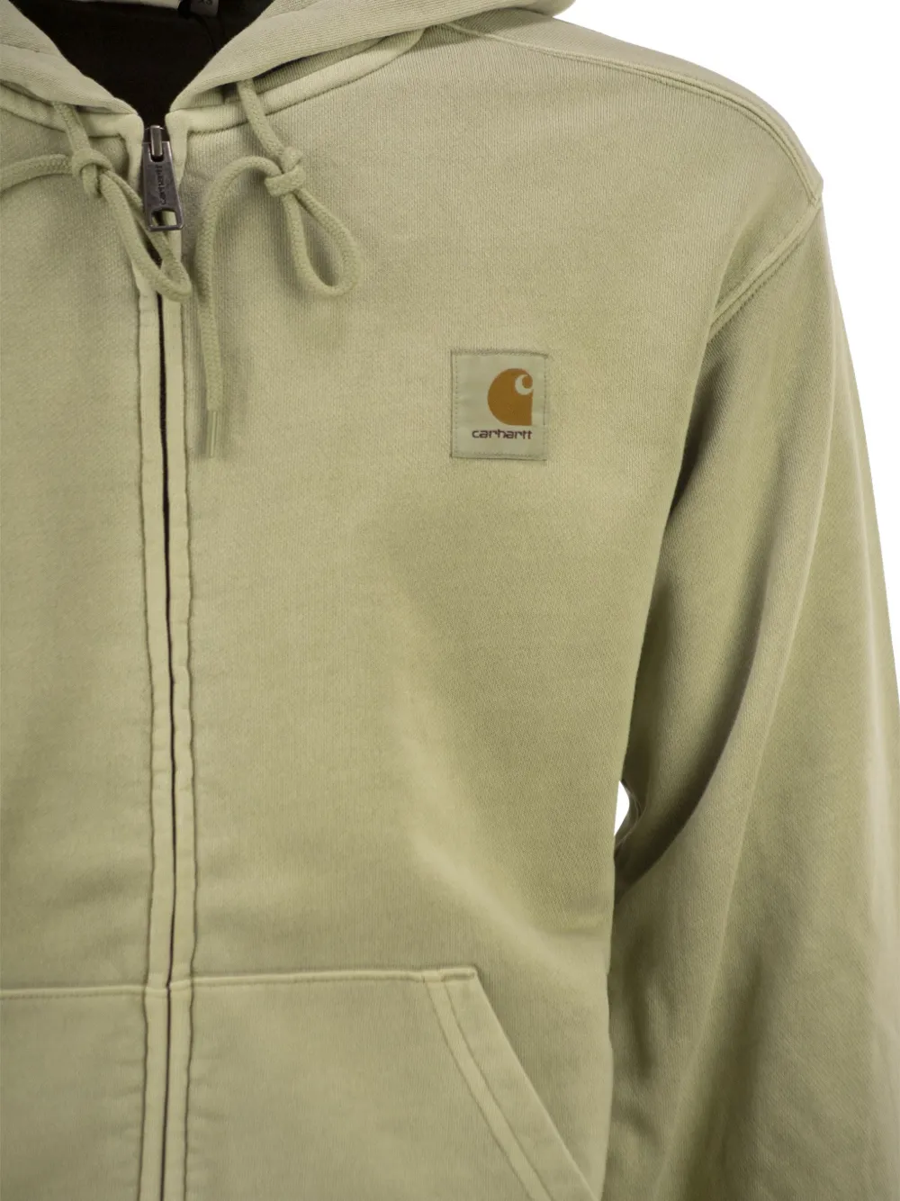 Carhartt WIP Hoodie met rits Groen