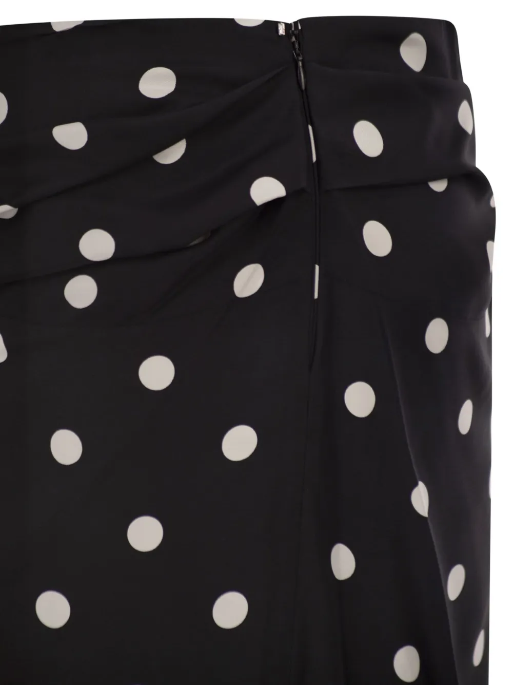 Sportmax Rok met stippen en strik Zwart
