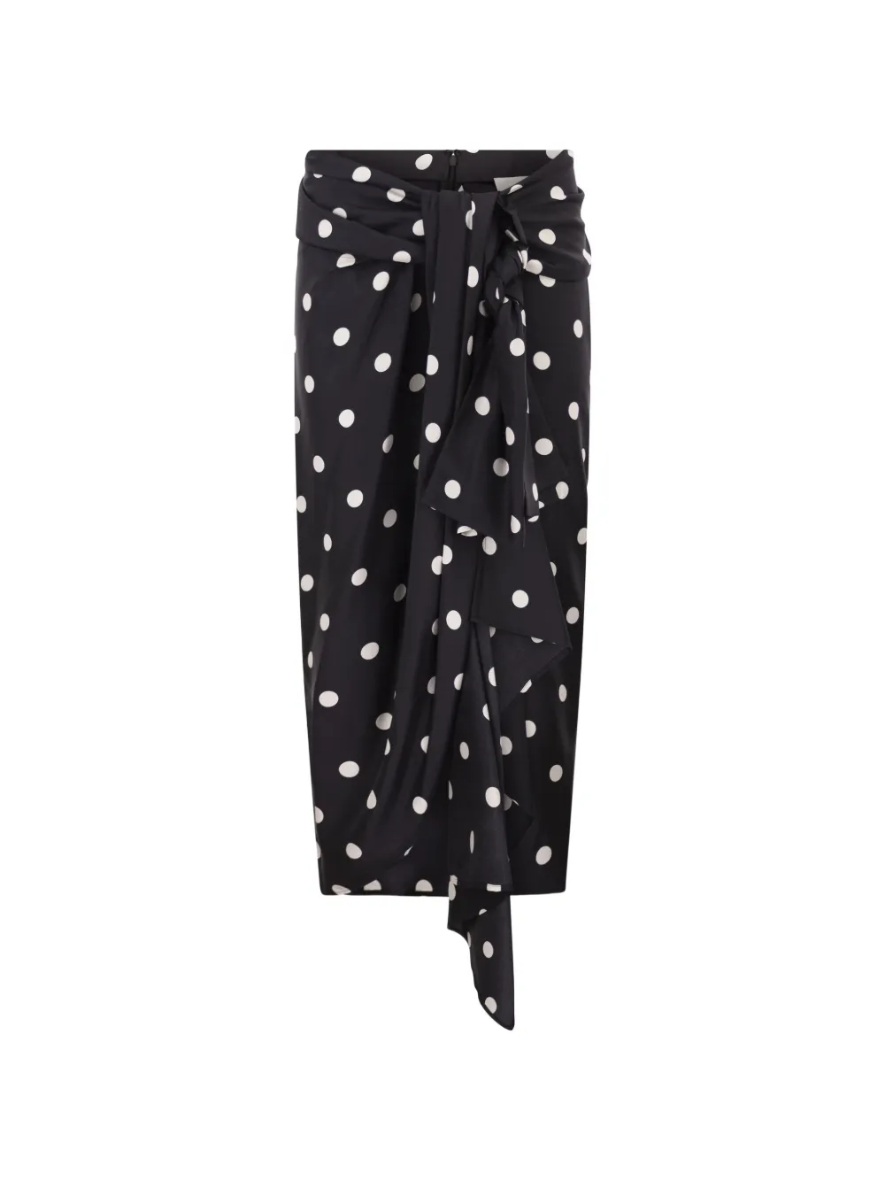 Sportmax polka-dot bow skirt - Nero