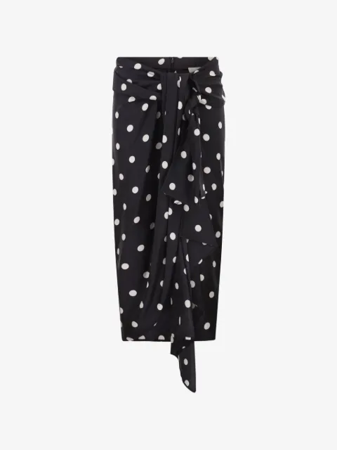 Sportmax polka-dot bow skirt