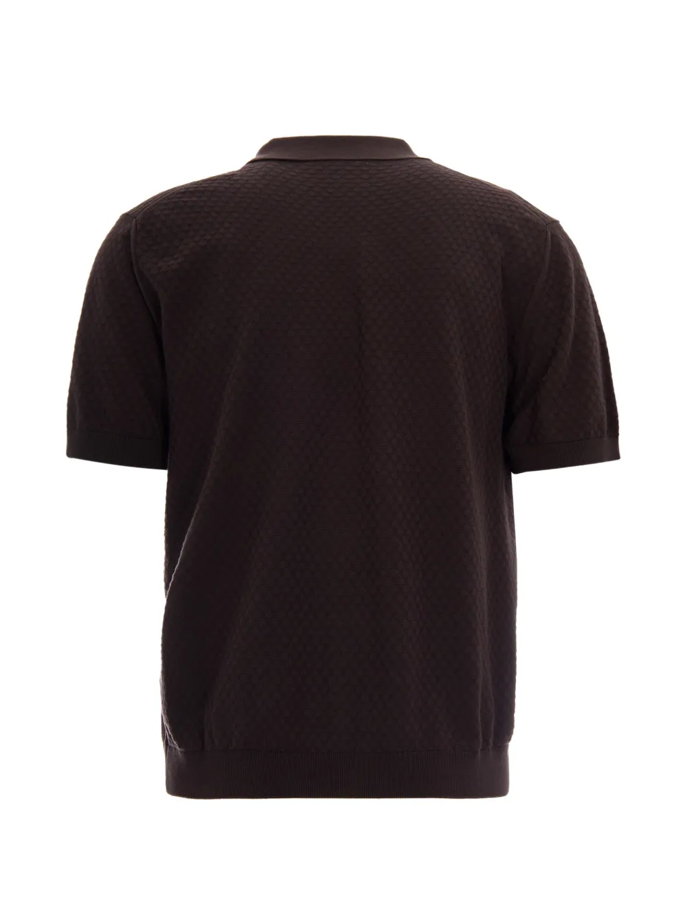  Paolo Pecora Buttoned Polo Shirt - Brown 
