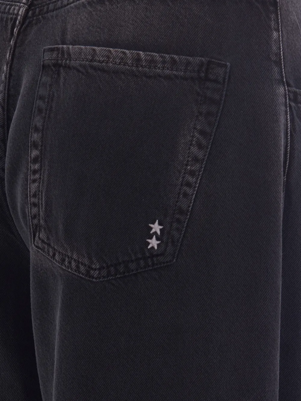  Icon Denim Cut-out Jeans - Black 