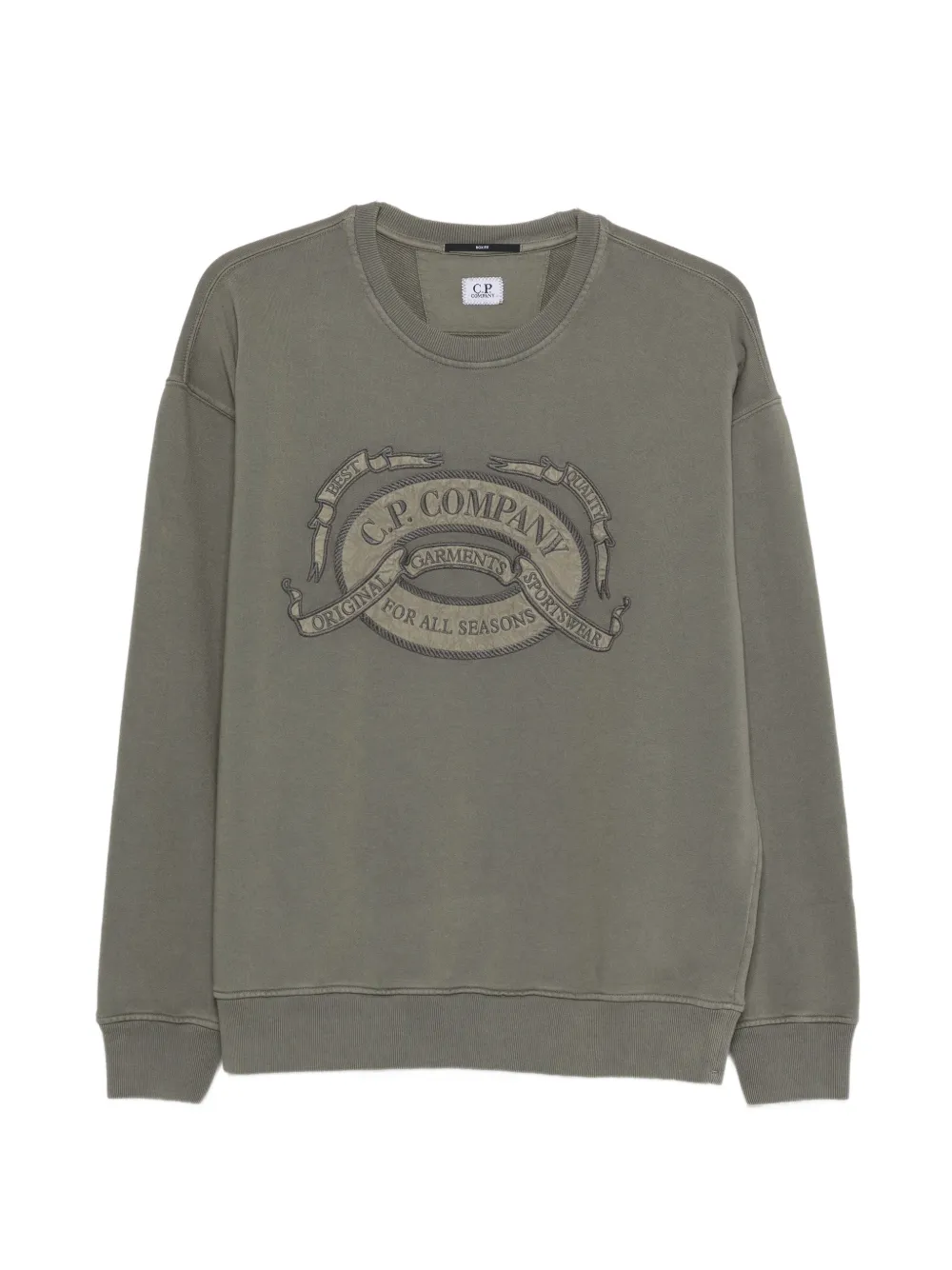 C.P. Company embroidered-logo sweatshirt - Verde