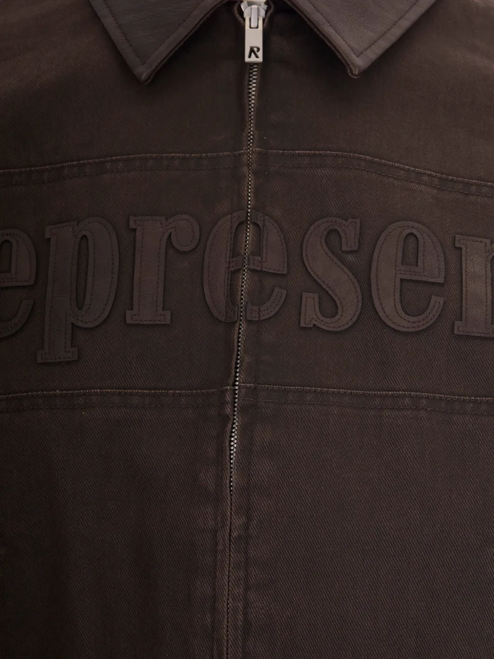  Represent Embossed Collar Jacket - Brown 