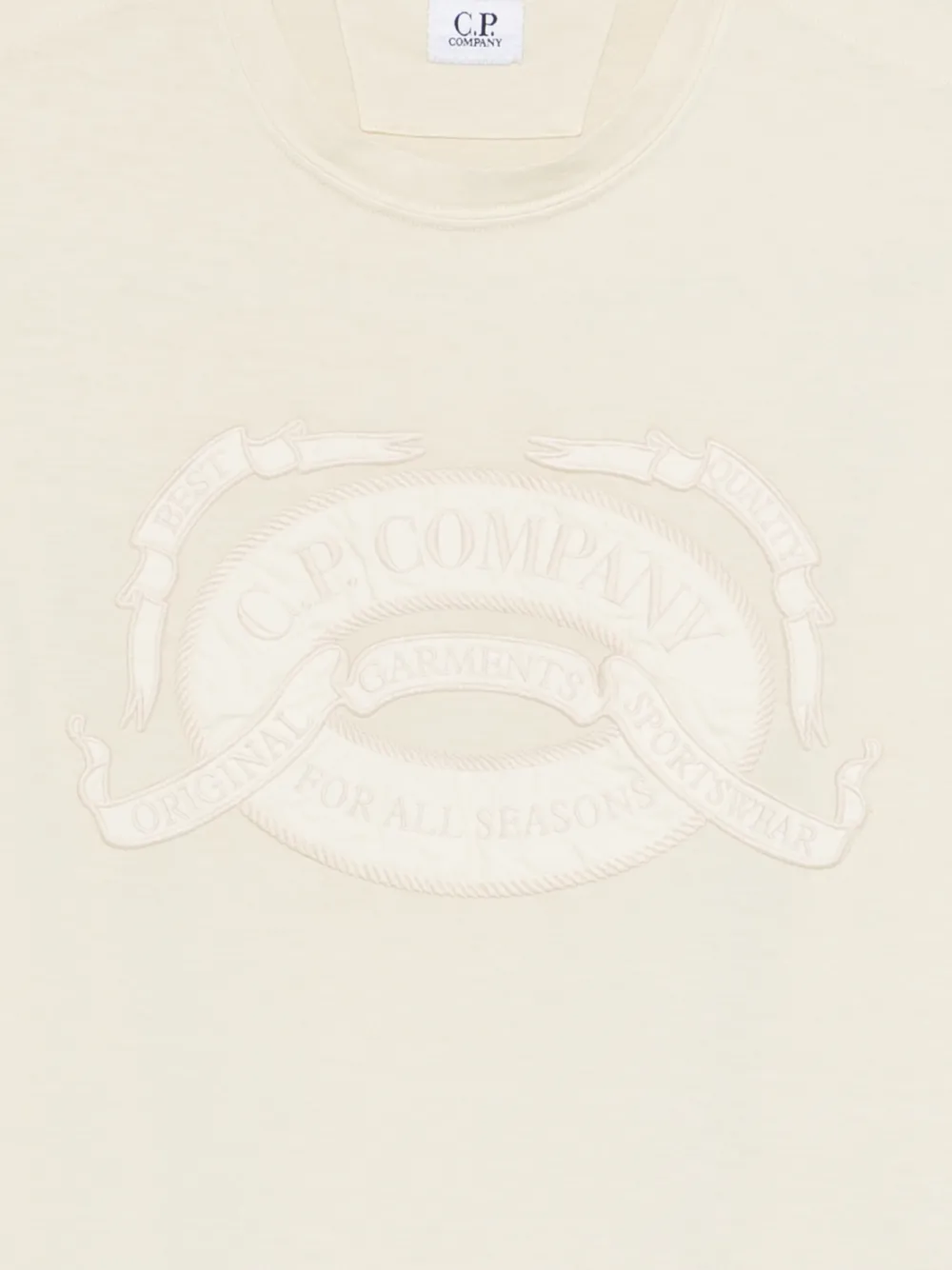 C.P. Company T-shirt met ronde hals Beige