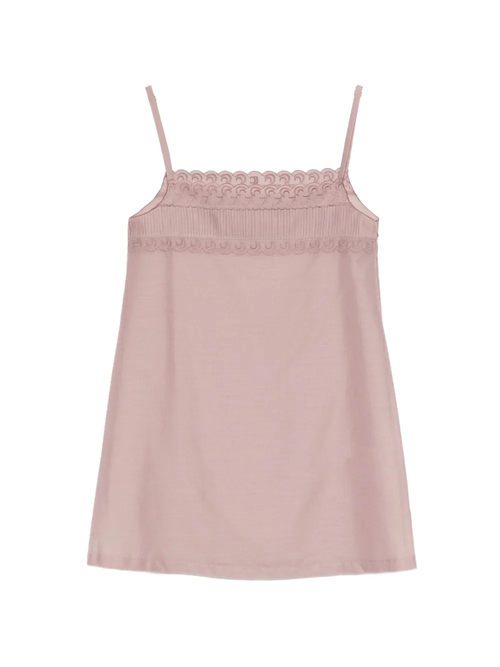 Low Classic scalloped lace mini dress - Rosa