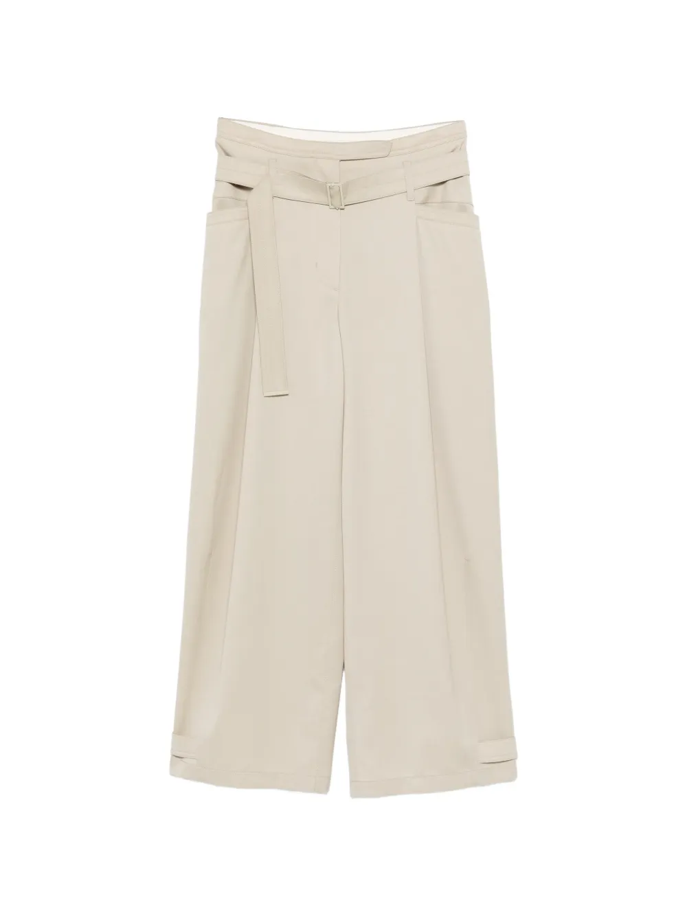 Low Classic buckle belt trousers - Nude