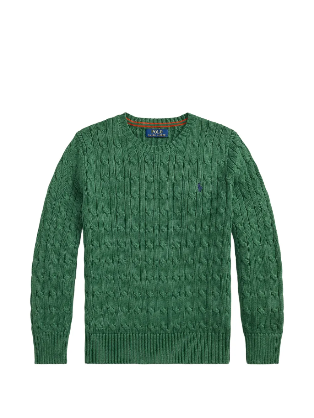 POLO RALPH LAUREN KIDS Pony cable-knit - Verde