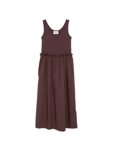 ALPHA STUDIO ruffled sleeveless midi dress