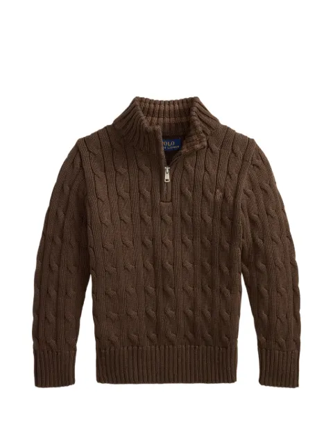 POLO RALPH LAUREN KIDS top en tejido de ochos Pony