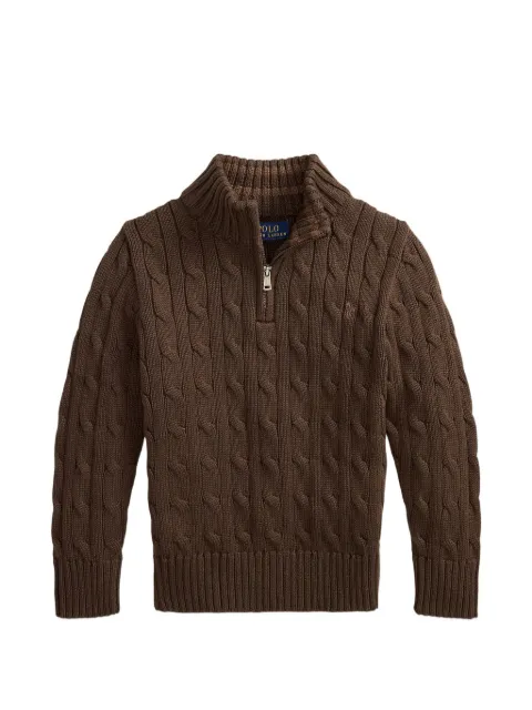 POLO RALPH LAUREN KIDS Pony cable-knit top