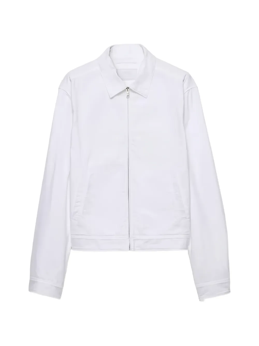 Prada zip-up shirt jacket - Bianco