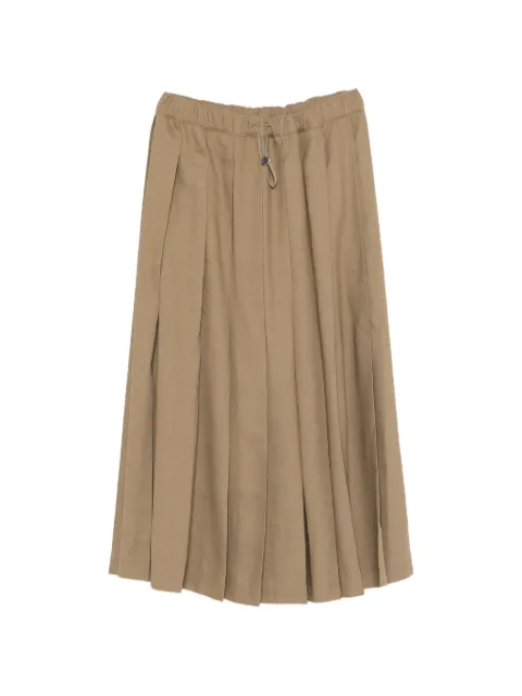 Fabiana Filippi drawstring-fastening pleated midi skirt