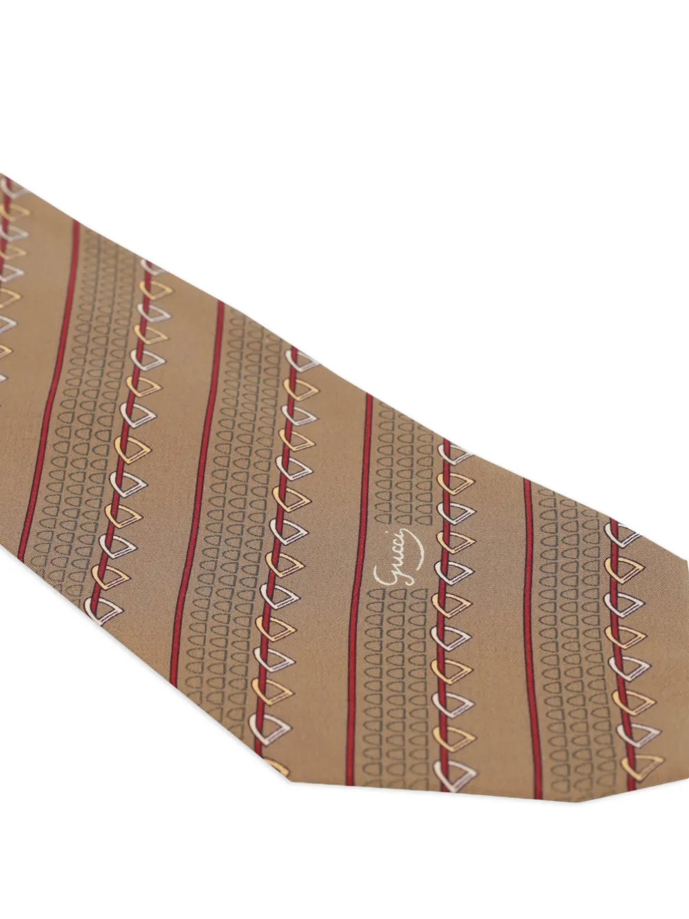 Horsebit-Pattern Tie