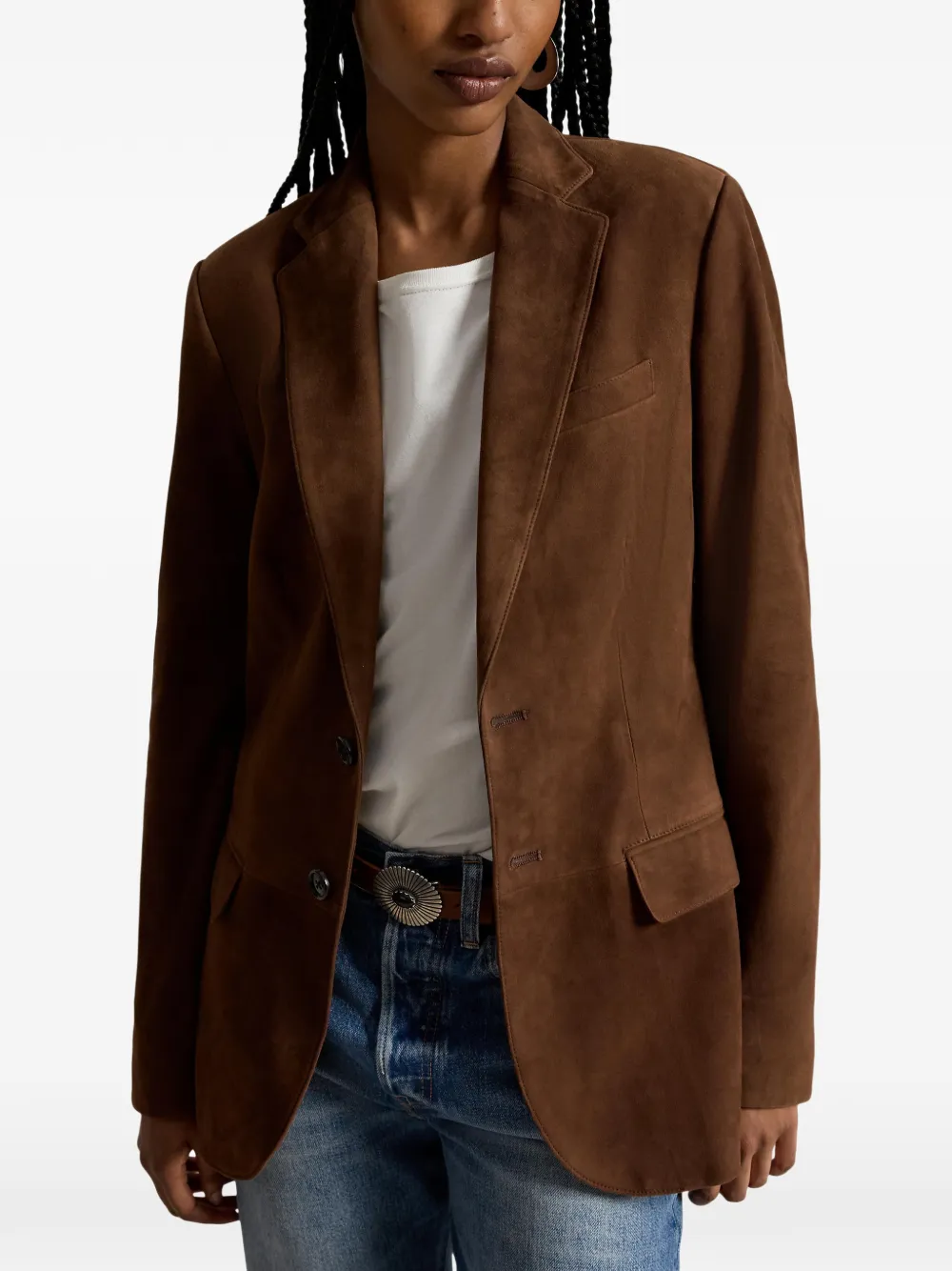 Polo Ralph Lauren Blazer met enkele rij knopen Bruin