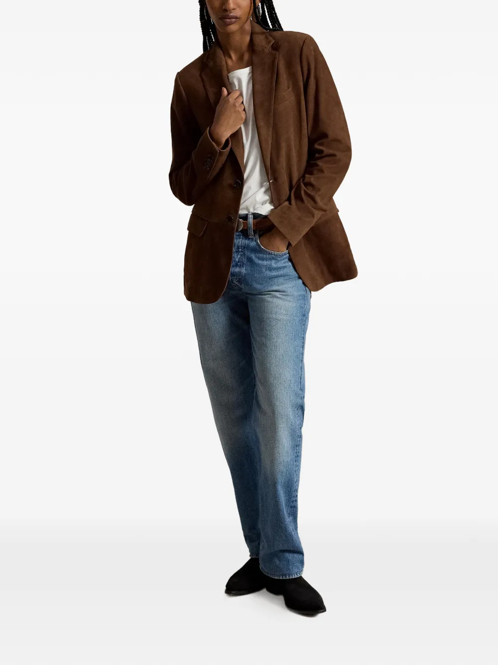 Polo Ralph Lauren Blazer met enkele rij knopen Bruin