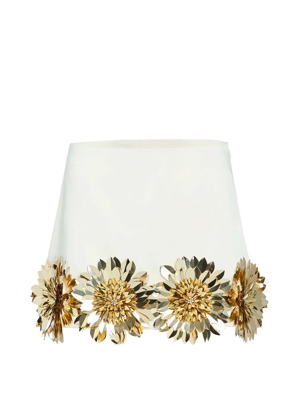 Retrofete The Gitte floral-embellished mini skirt - Toni neutri