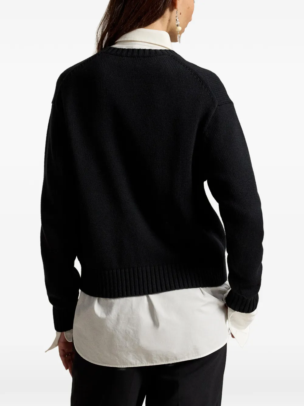 Polo Ralph Lauren Intarsia trui Zwart