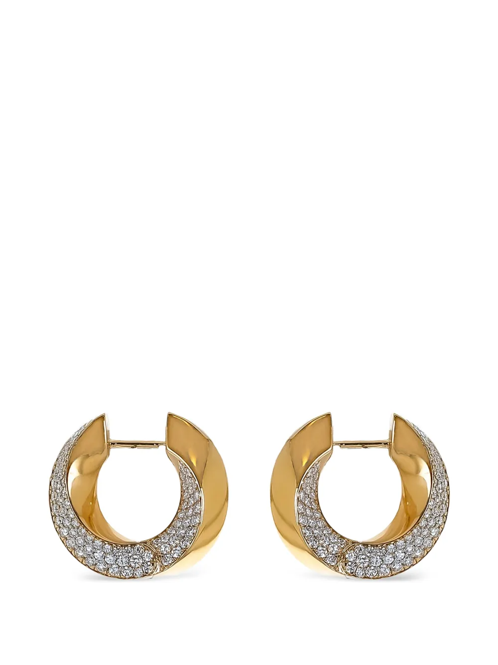 Engelbert Aurea Spira diamond earrings - Gold