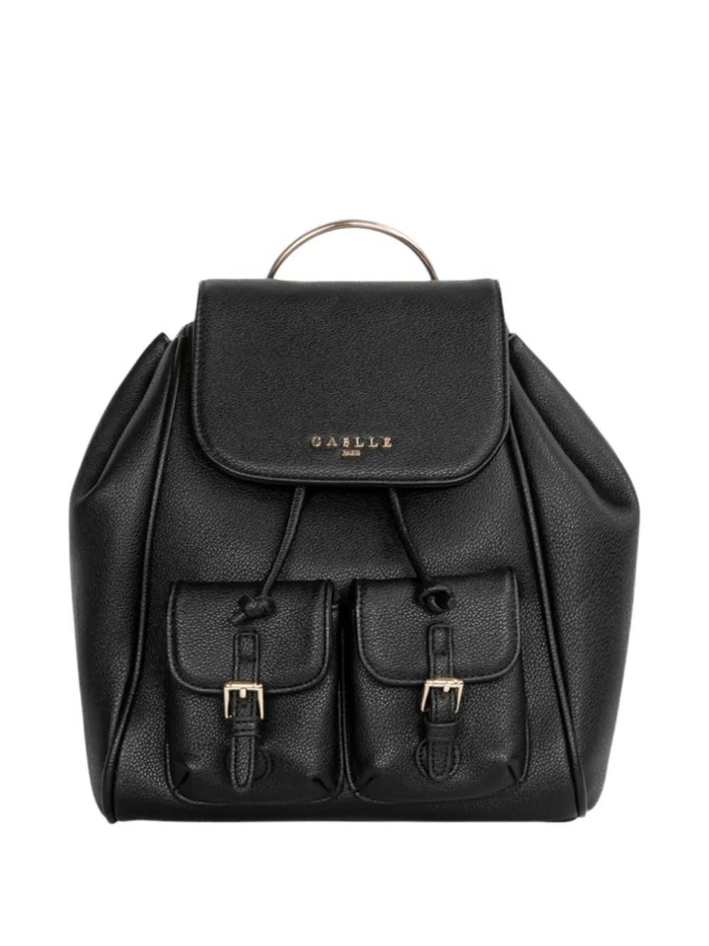 Gaelle buckle-detail drawstring backpack - Nero