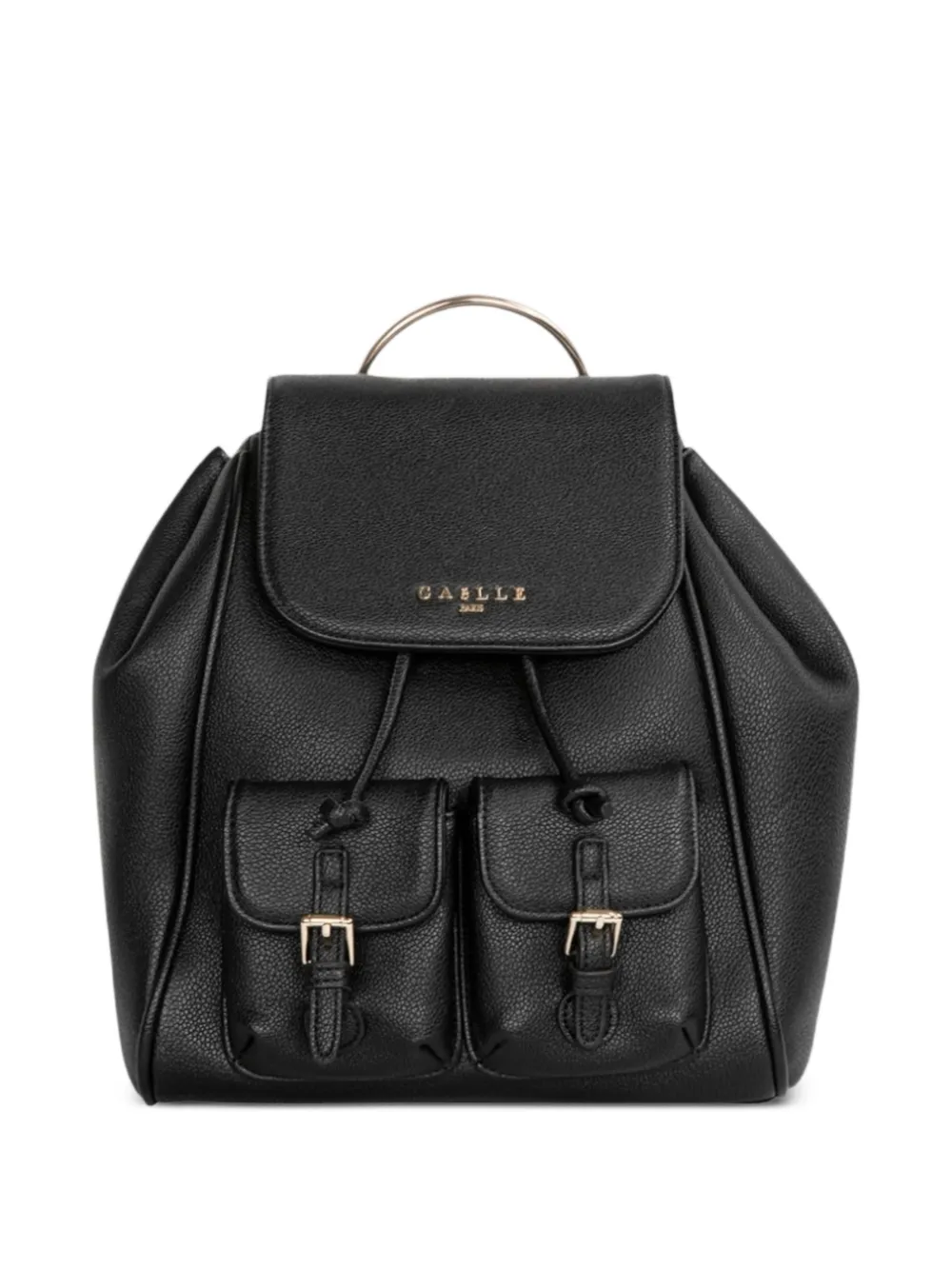 Gaelle buckle-detail drawstring backpack - Nero