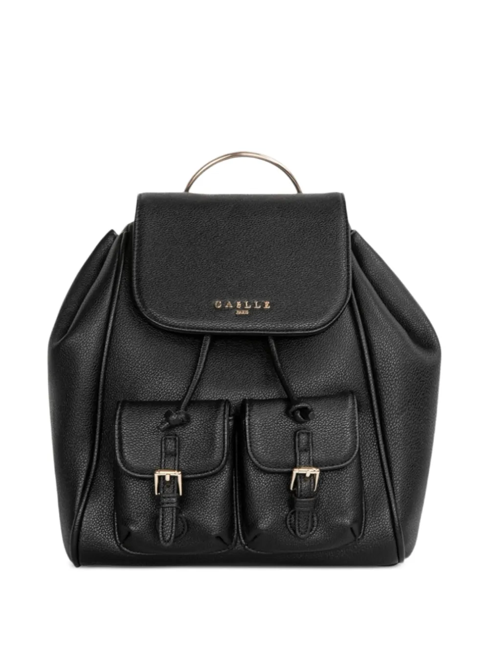 Gaelle buckle-detail drawstring backpack - Nero