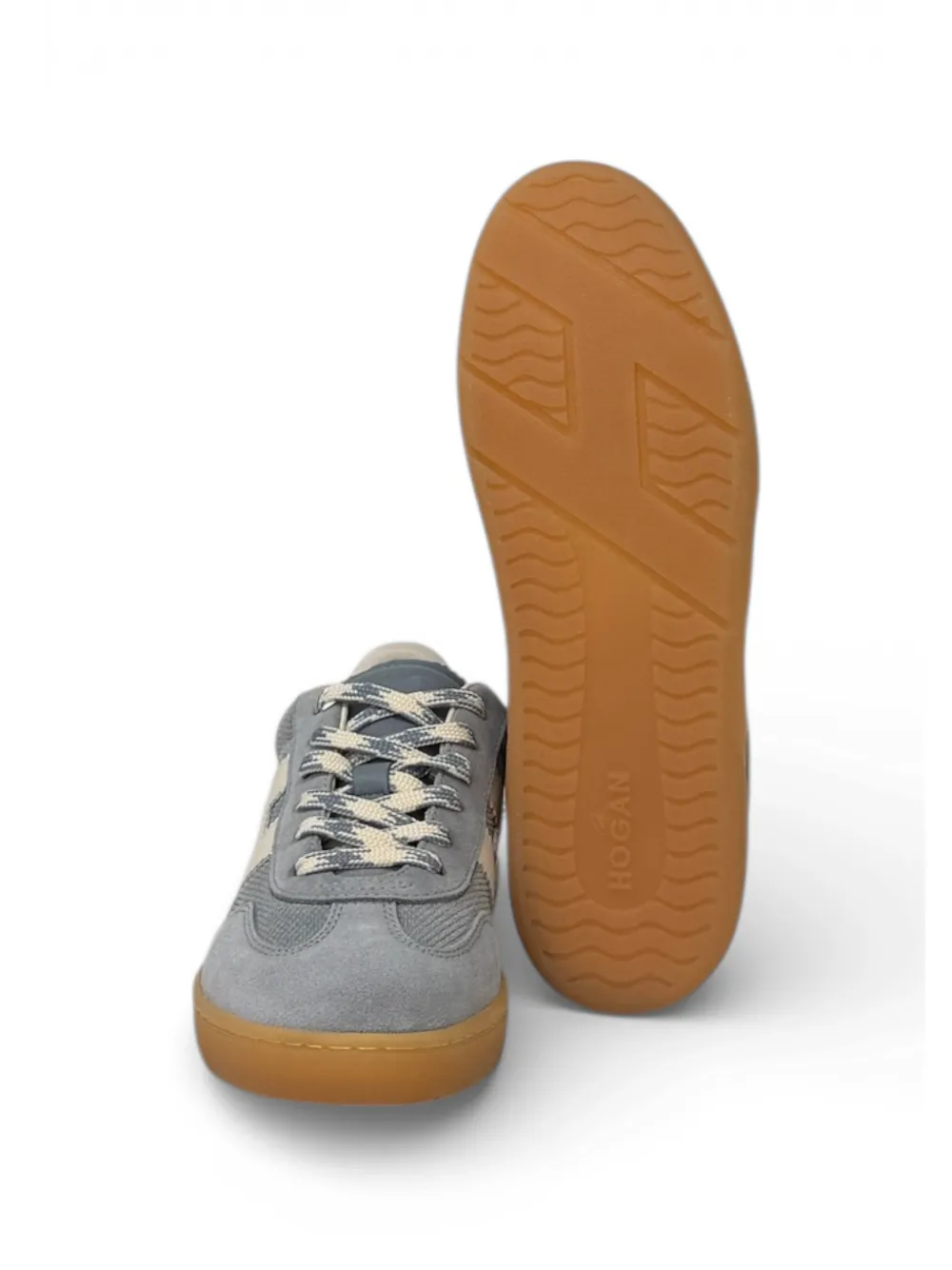 Hogan logo patch sneakers Blauw