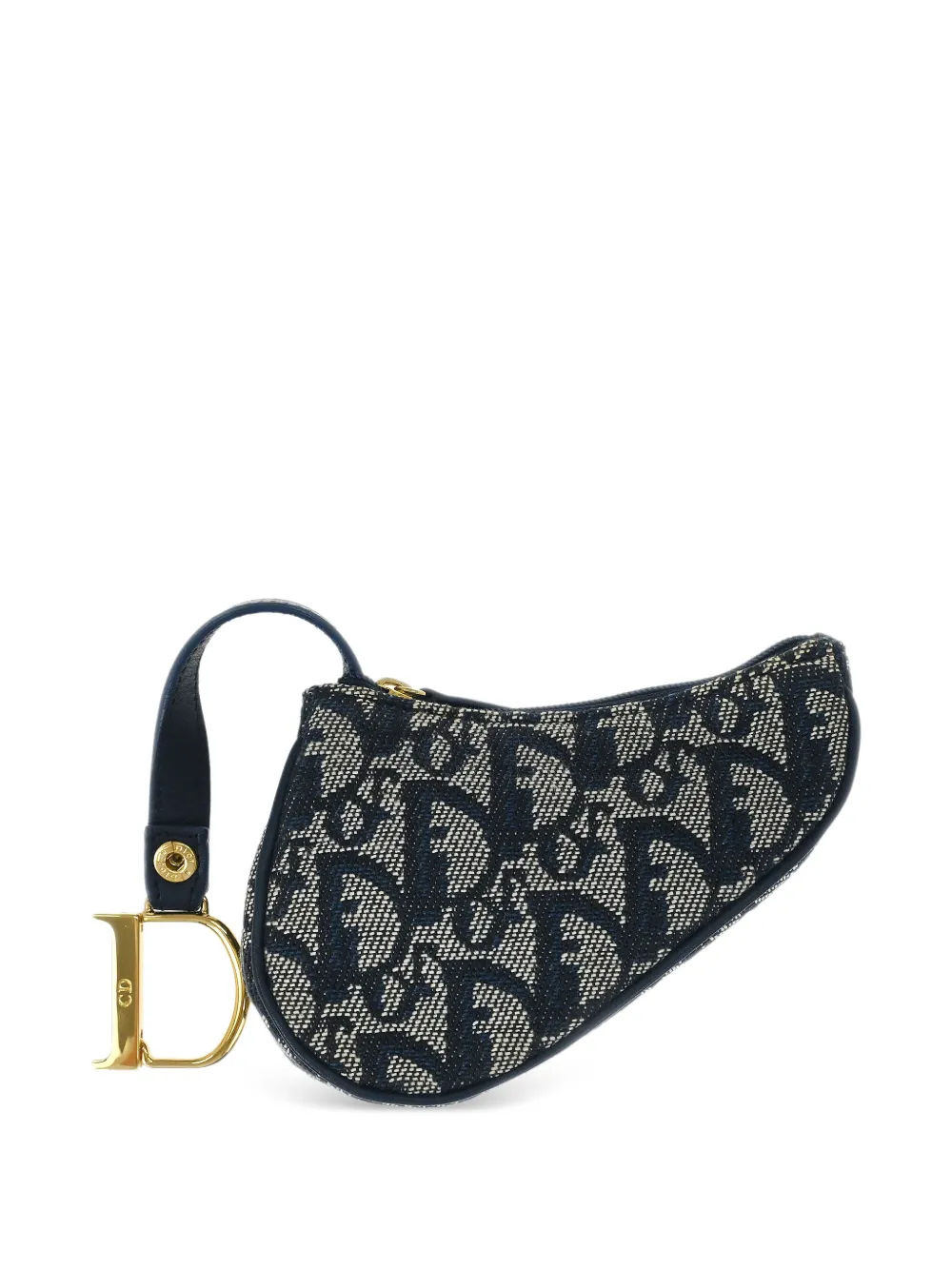 Christian Dior Pre-Owned Portafoglio Trotter Saddle 2003 - Blu