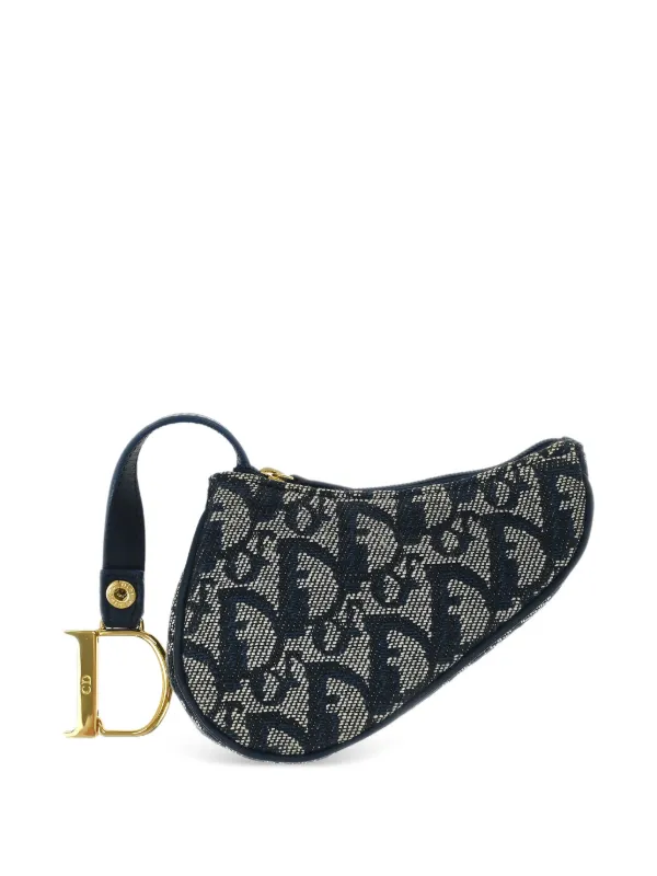 Christian Dior Pre-Owned 2003 トロッター サドル 財布 | ブルー