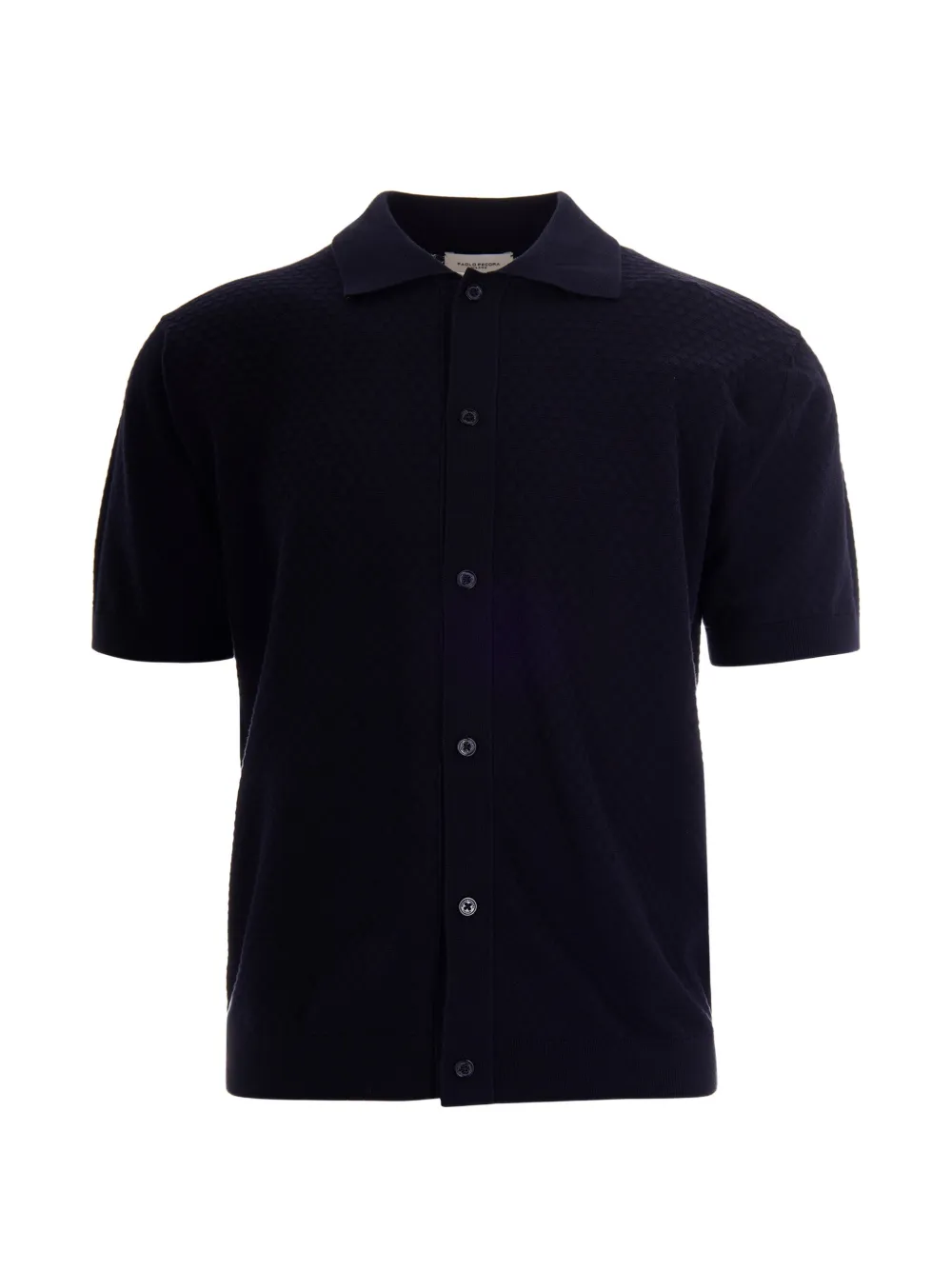 Paolo Pecora textured button polo shirt - Blu
