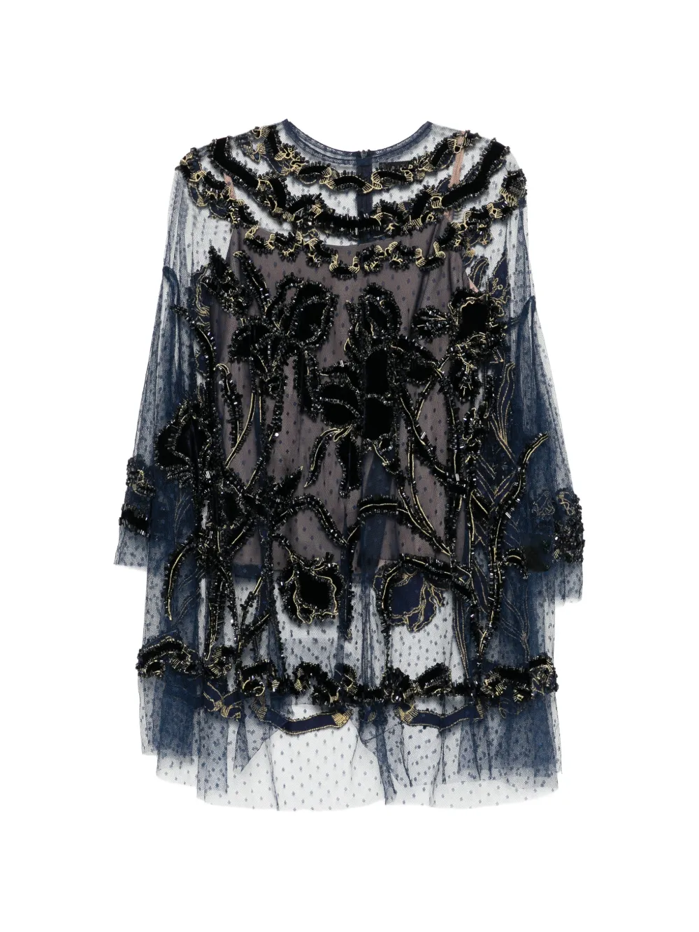 Biyan bead-embellished blouse - Blu