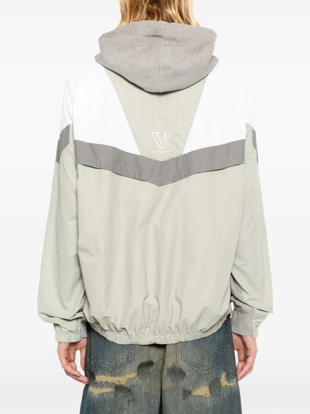 Maison MIHARA YASUHIRO Hoodie met colourblocking Grijs