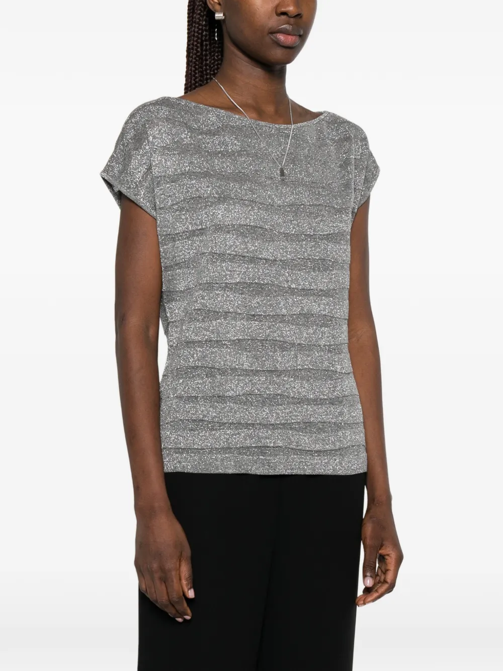  Neera Camiseta A Rayas - Gris 
