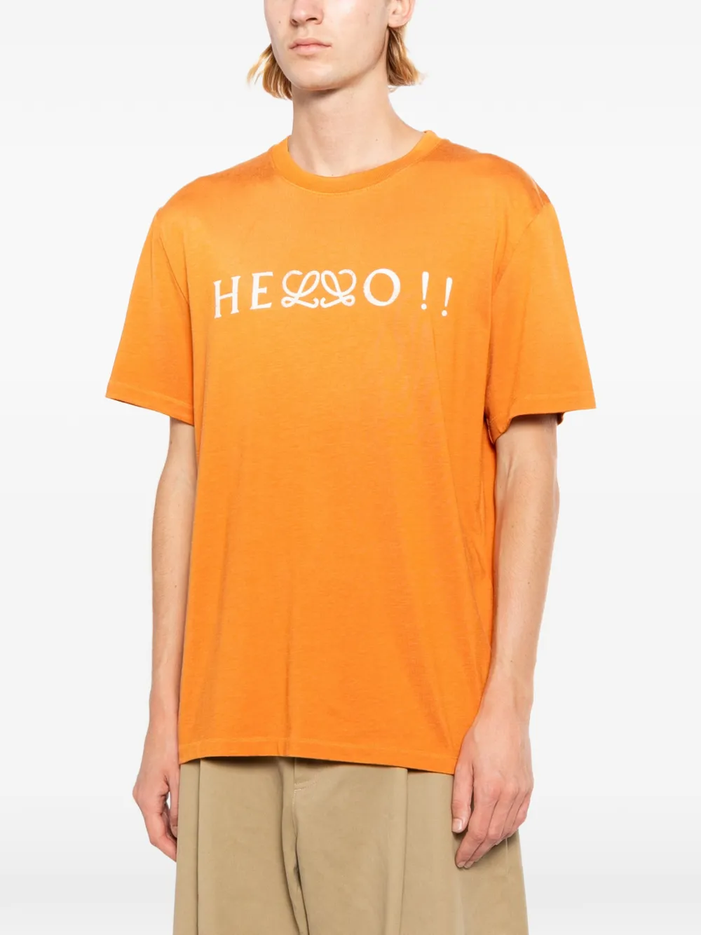 LOEWE アナグラム ワンピースTシャツ | オレンジ | FARFETCH JP