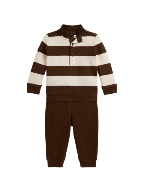 POLO RALPH LAUREN KIDS striped trouser and polo shirt set
