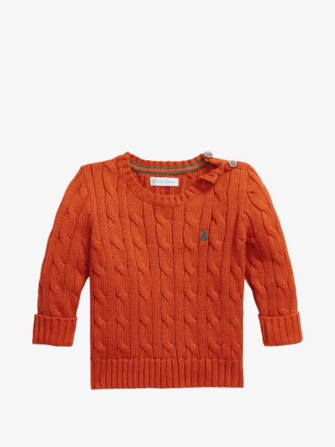 POLO RALPH LAUREN KIDS cable-knit cotton knitwear