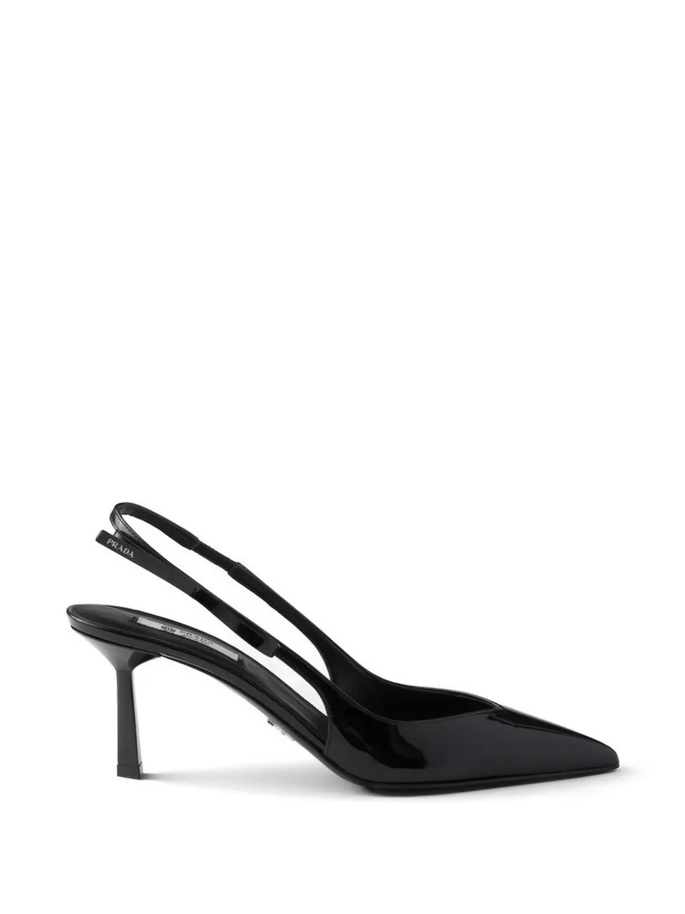 Prada Slingback pumps met puntige neus Zwart