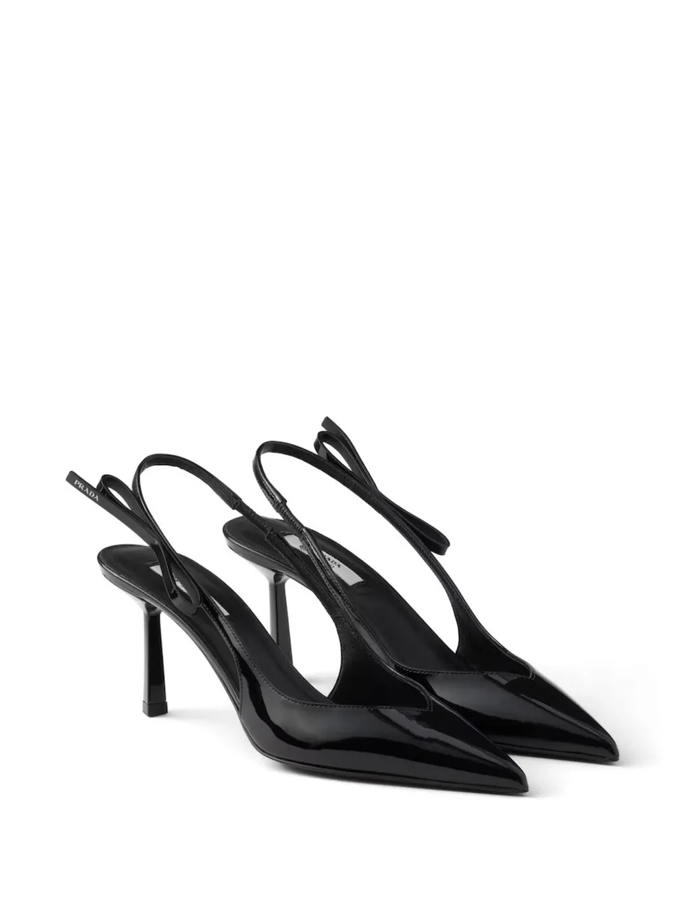 Prada Slingback pumps met puntige neus Zwart