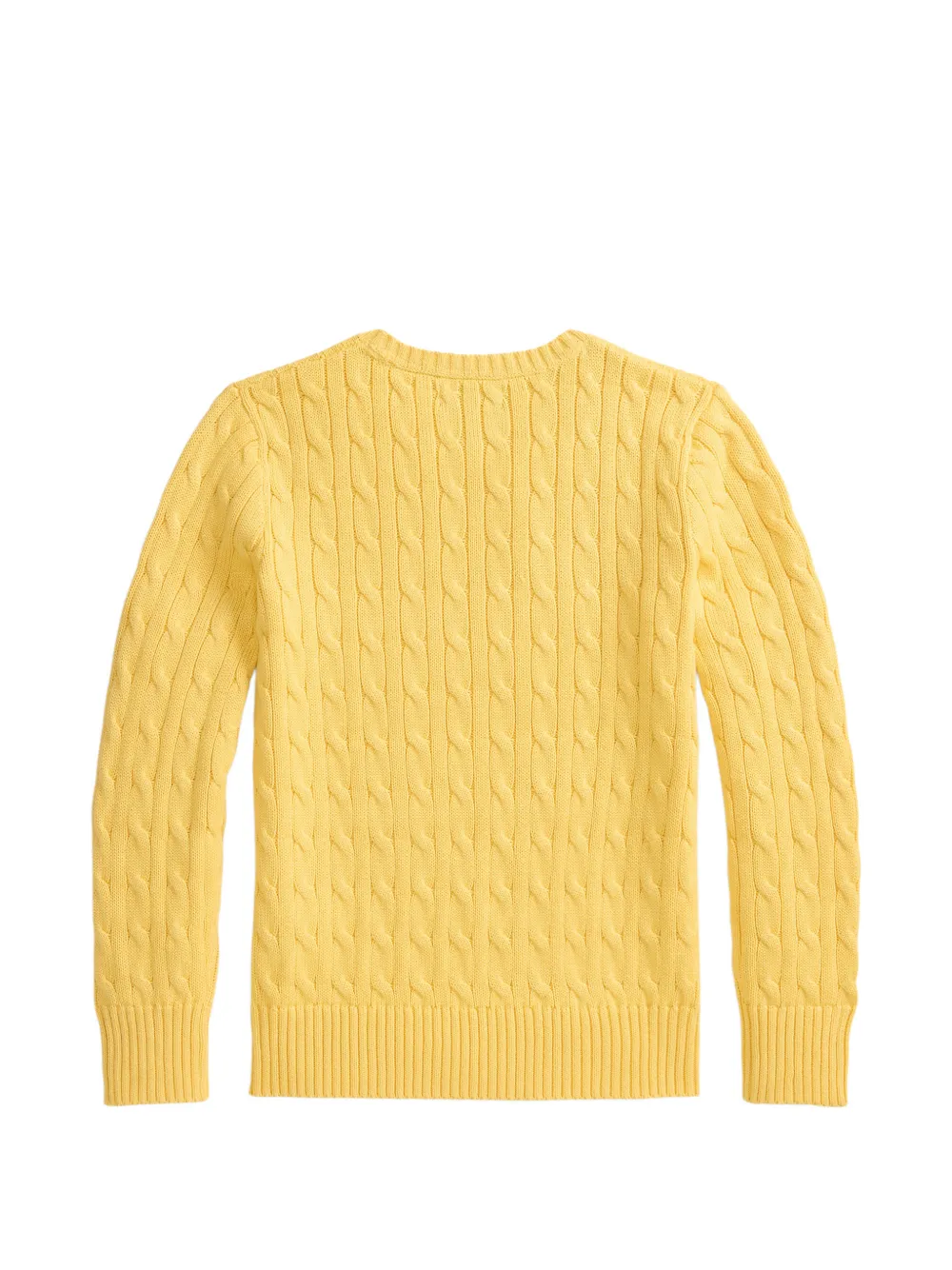 POLO RALPH LAUREN KIDS Pony kabelgebreide top Geel
