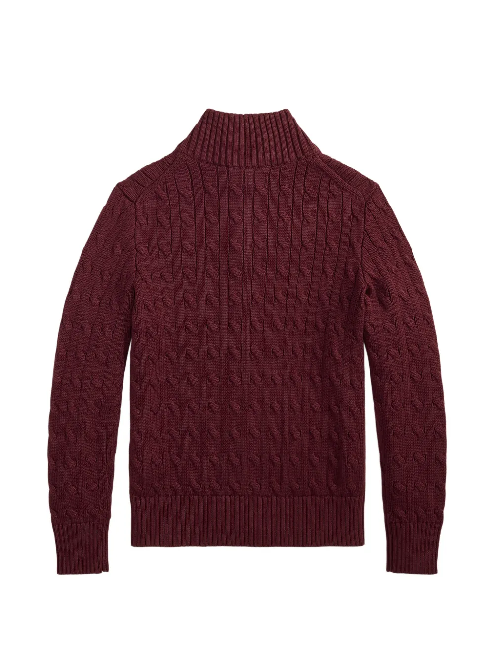 POLO RALPH LAUREN KIDS Gebreide trui met rits Rood