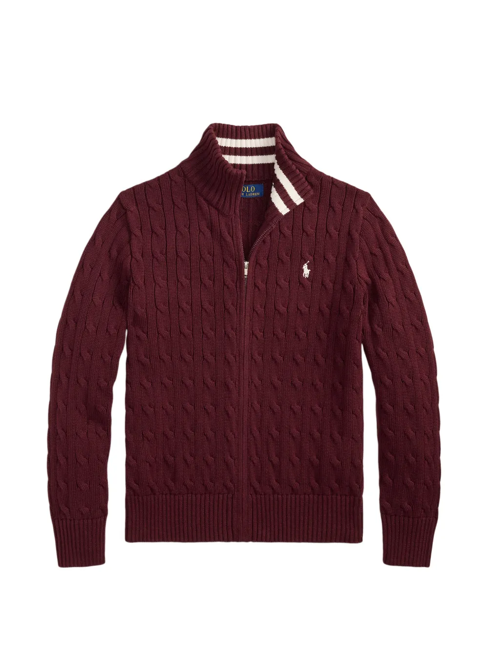 POLO RALPH LAUREN KIDS Maglione con zip - Rosso
