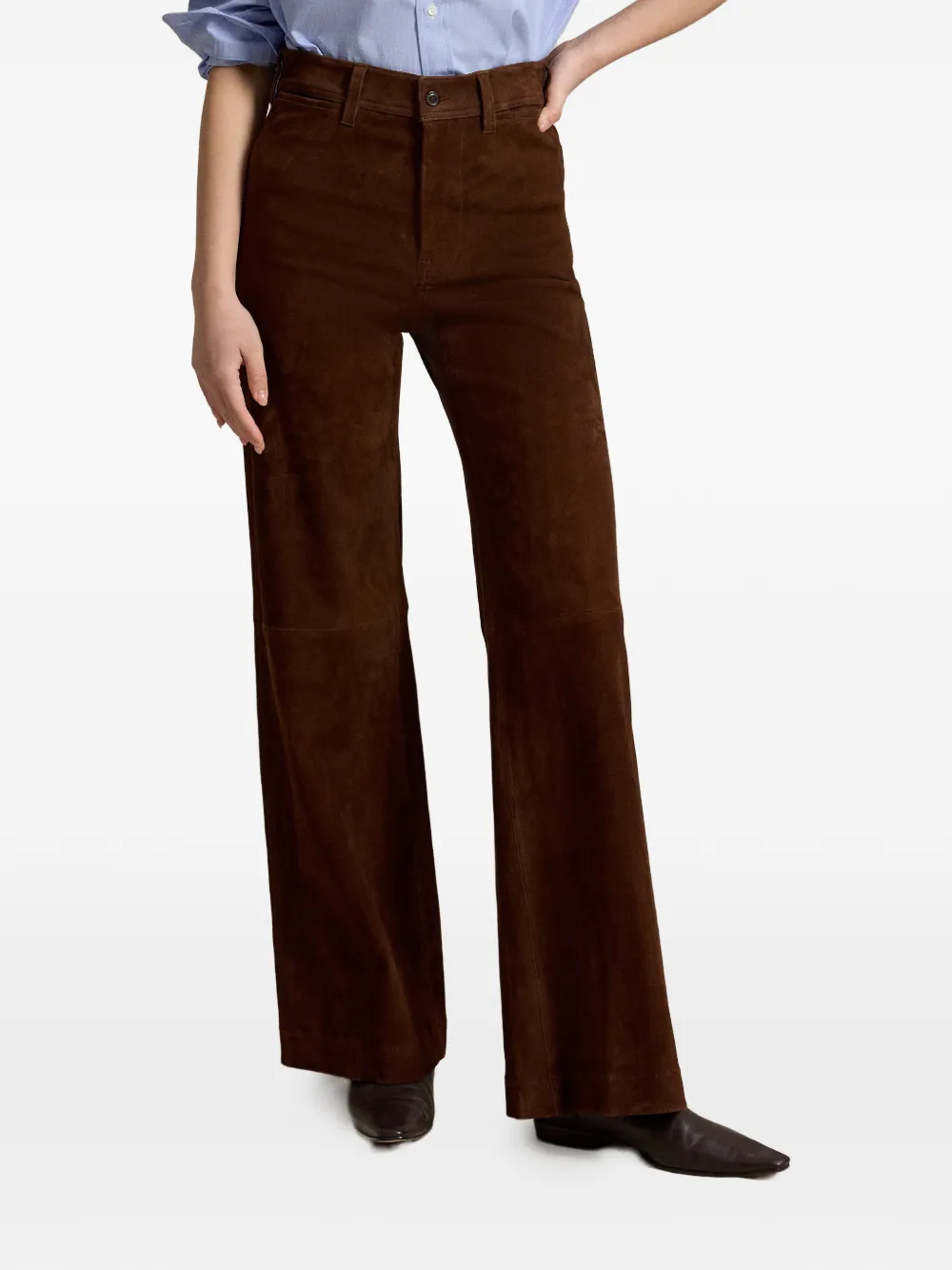 Polo Ralph Lauren Beaton suède broek Bruin