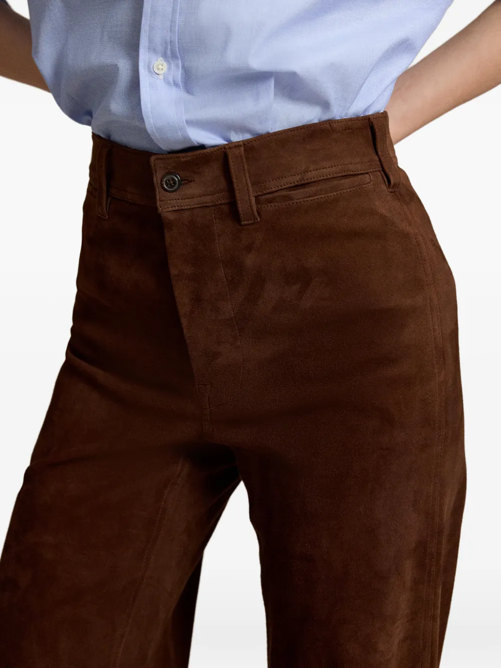 Polo Ralph Lauren Beaton suède broek Bruin