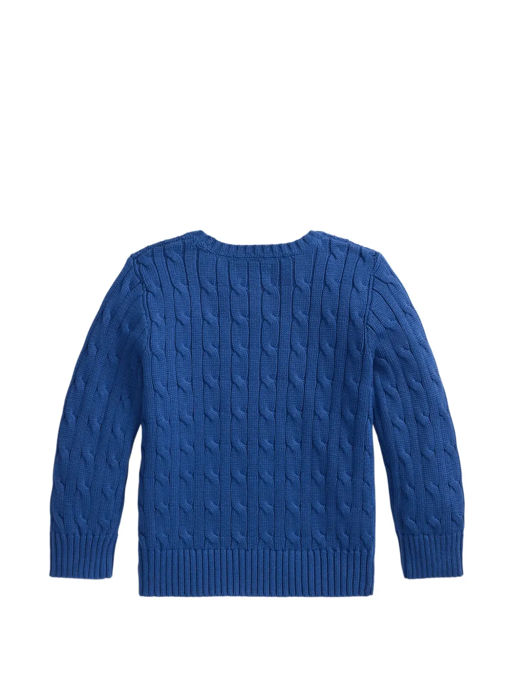 POLO RALPH LAUREN KIDS Kabelgebreide katoenen trui Blauw