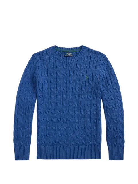 POLO RALPH LAUREN KIDS kabelstrikket strik i bomuld