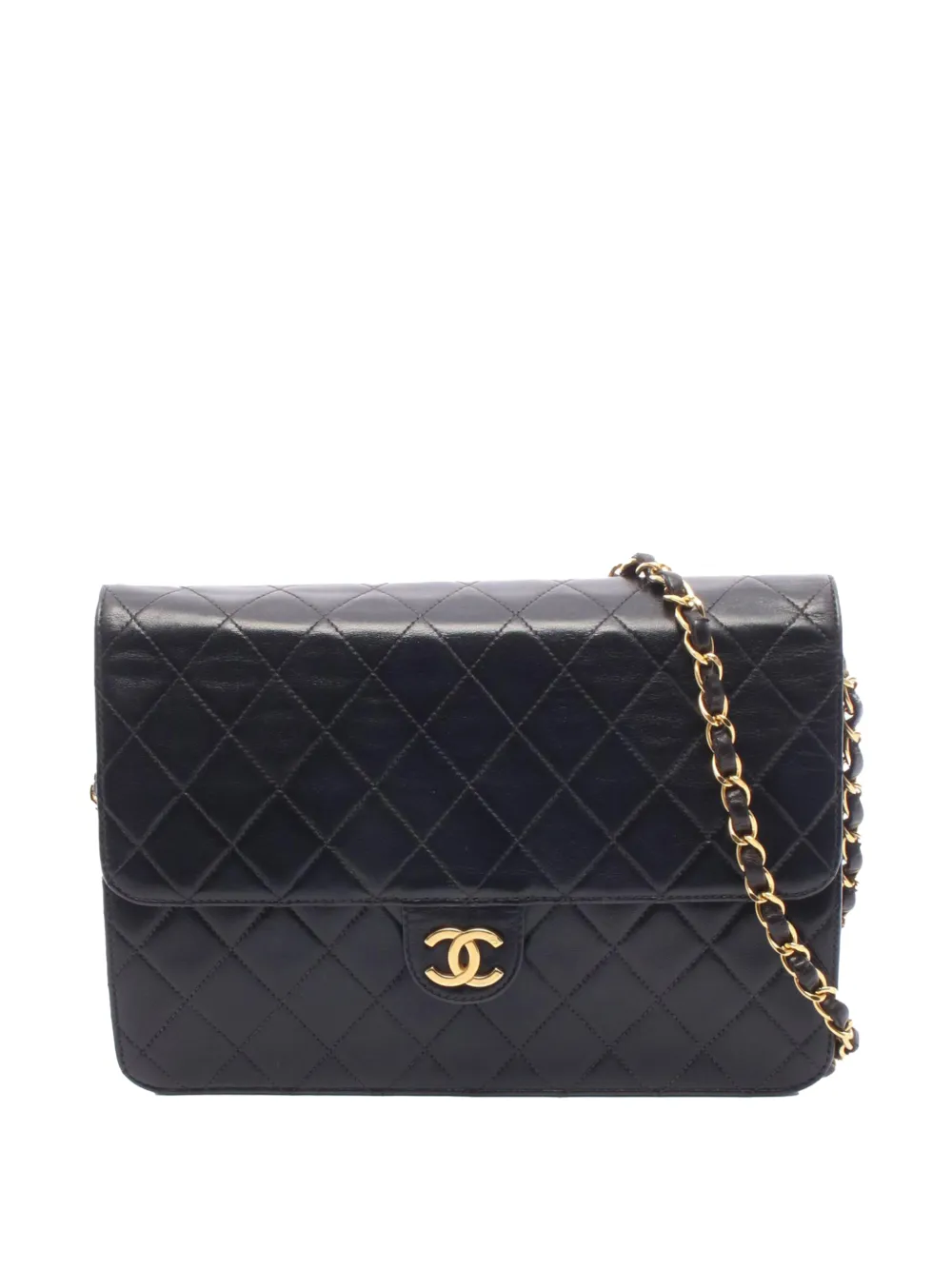 CHANEL Pre-Owned 1996-1997 CC Quilted Lambskin Flap Bag shoulder bag - Nero